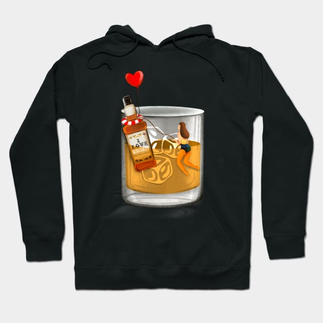 I love whiskey. Hoodie by Prita_d